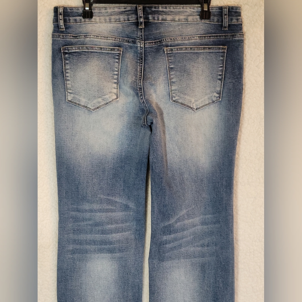 FLAMINGALS Size XL Wide Leg Jeans. W-17 R-8.5 I-32.5 Excellent Condition. - Picture 8 of 8